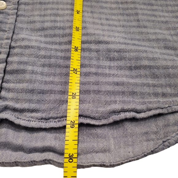 Vineyard Vines Men's Shirt Short Sleeve Button Slim Fit Tucker Gray Stripe XL - Picture 9 of 9